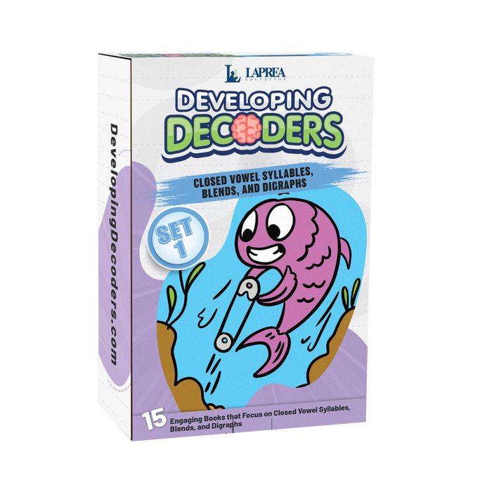 Developing Decoders Purple Collection Set 1: VC, CVC with Blends and Digraphs (1 set, 15 titles)