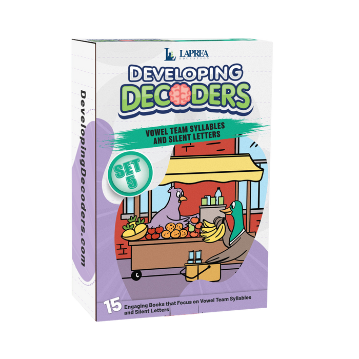 Developing Decoders Purple Collection Set 5: Vowel Teams (VV), and Silent Letters (1 set, 15 titles)