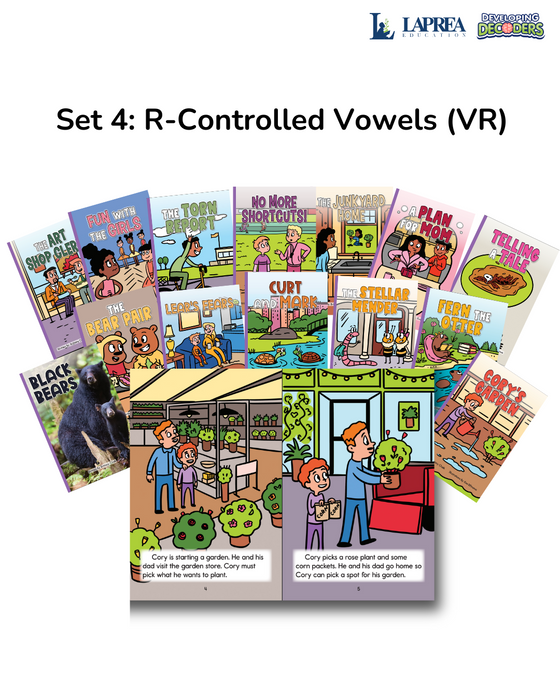 Developing Decoders Purple Collection Set 4:  R-Controlled Vowels (VR) (1 set, 15 titles)