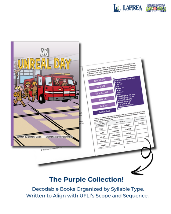 Developing Decoders Purple Collection Set 6:  Affixes (1 set, 15 titles)