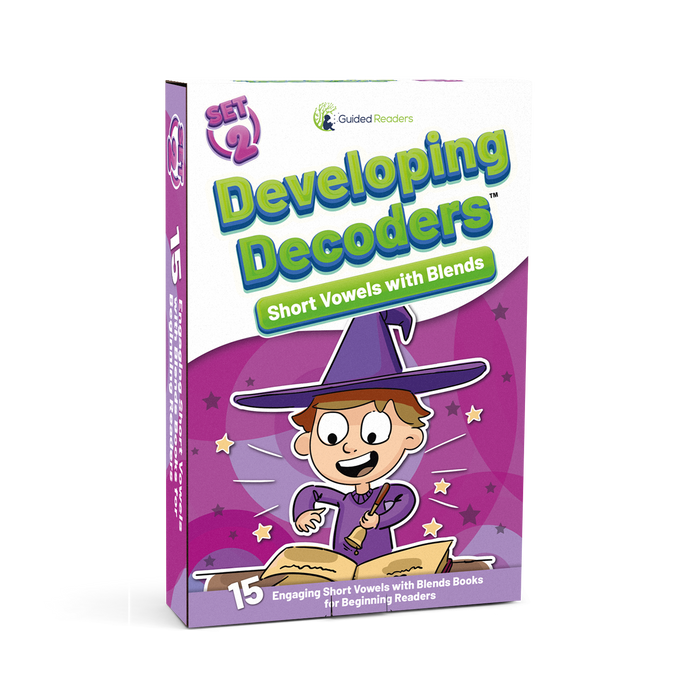 Decodable Readers: 15 Short Vowel Phonics Decodable Books for Beginning Readers (Developing Decoders Set 2)