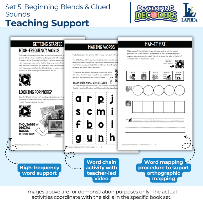 Decodable Readers: 15 Beginning Blends Phonics Decodable Books for Beginning Readers (Developing Decoders Set 5)