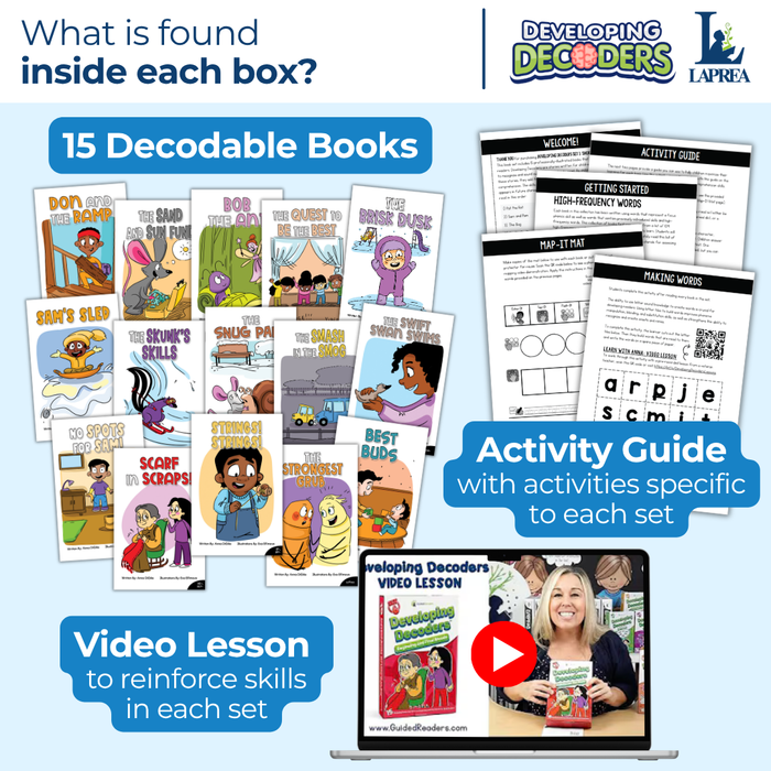 Decodable Readers: 15 Beginning and Final Blends Phonics Books for Beginning Readers (Developing Decoders Set 6)