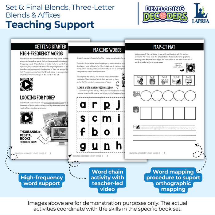 Decodable Readers: 15 Beginning and Final Blends Phonics Books for Beginning Readers (Developing Decoders Set 6)