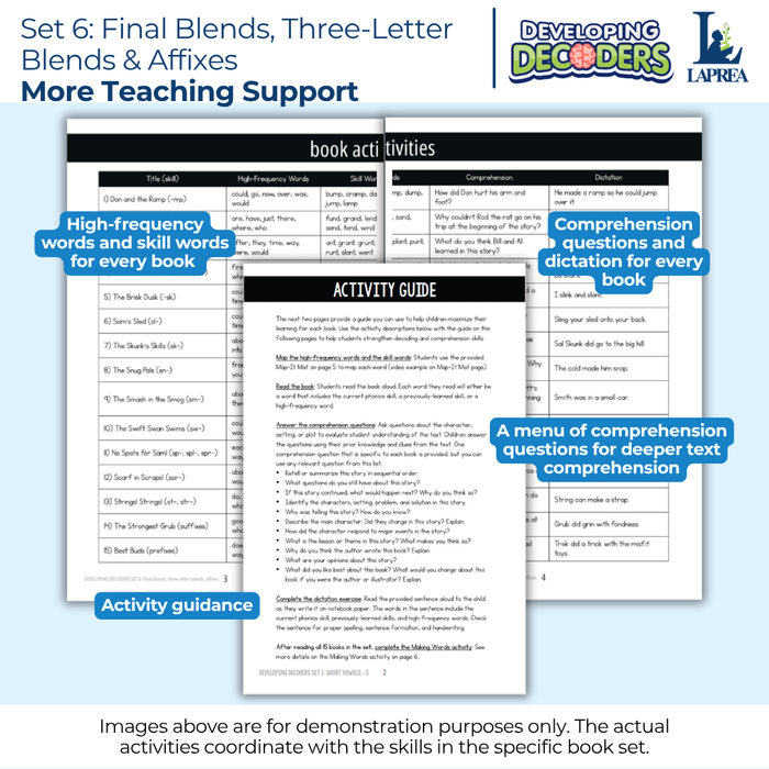Decodable Readers: 15 Beginning and Final Blends Phonics Books for Beginning Readers (Developing Decoders Set 6)