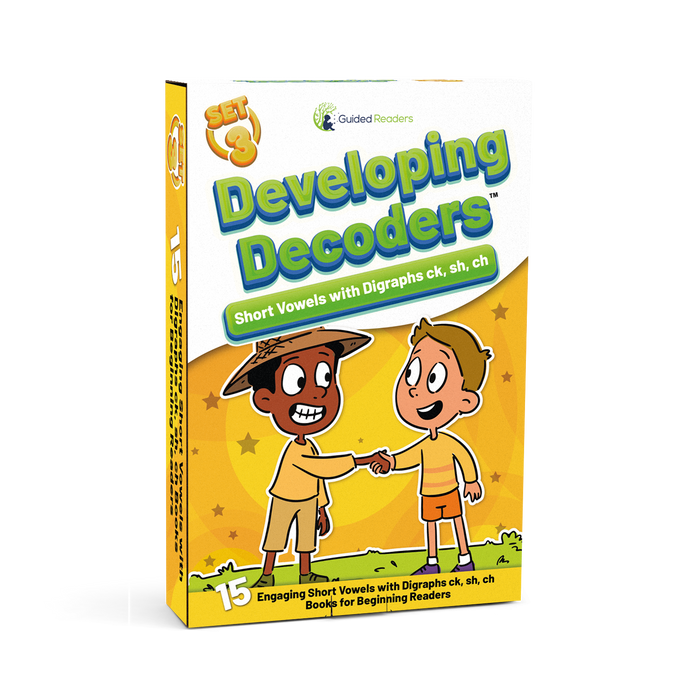 Decodable Readers: 15 Short Vowel Phonics Decodable Books for Beginning Readers (Developing Decoders Set 3)