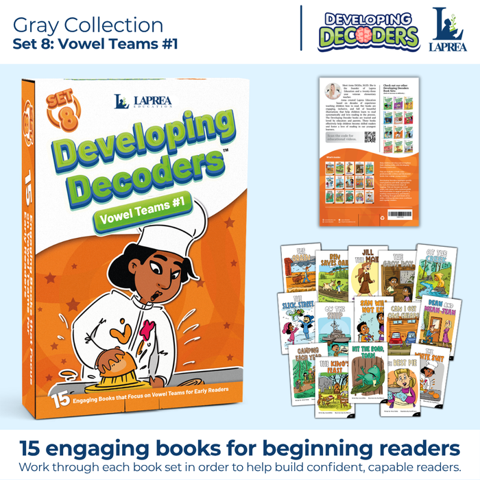 Decodable Readers: 15 Long Vowel Teams Phonics Books for Beginning Readers (Developing Decoders Set 8)