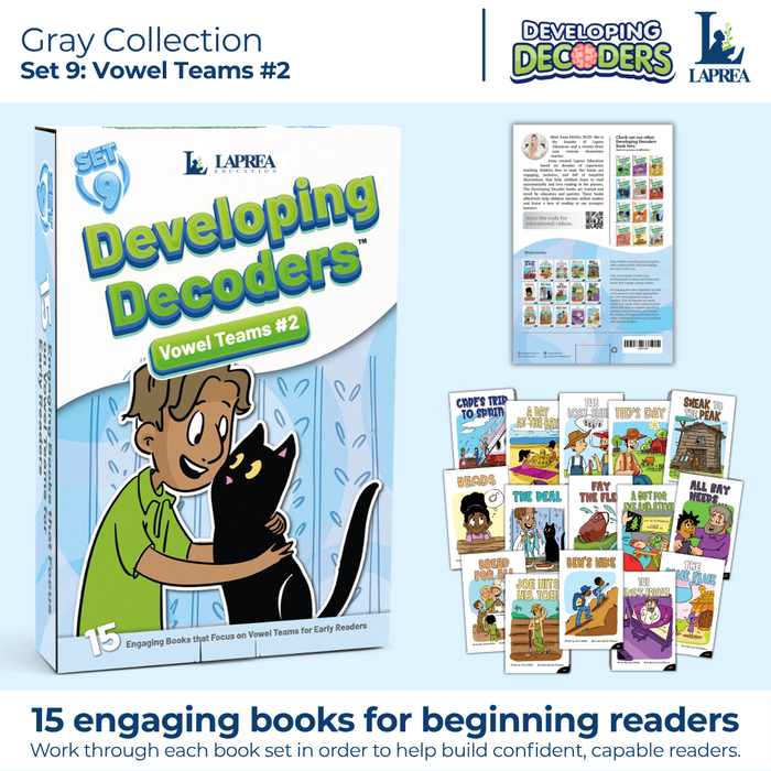 Decodable Readers: 15 Long Vowel Teams Phonics Books for Beginning Readers (Developing Decoders Set 9)