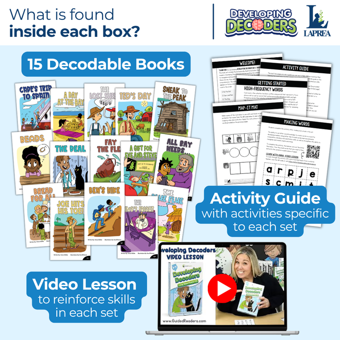 Decodable Readers: 15 Long Vowel Teams Phonics Books for Beginning Readers (Developing Decoders Set 9)