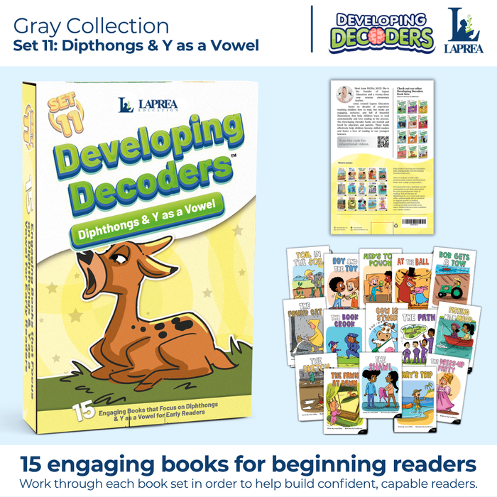 Decodable Readers: 15 Diphthongs Phonics Books for Beginning Readers (Developing Decoders Set 11)