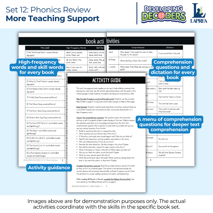 Decodable Readers: 15 Phonics Review Phonics Books for Beginning