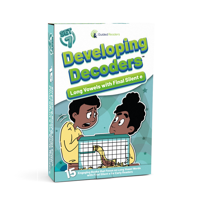 Decodable Readers: 15 Long Vowels with Final Silent E Phonics Books for Beginning Readers (Developing Decoders Set 7)
