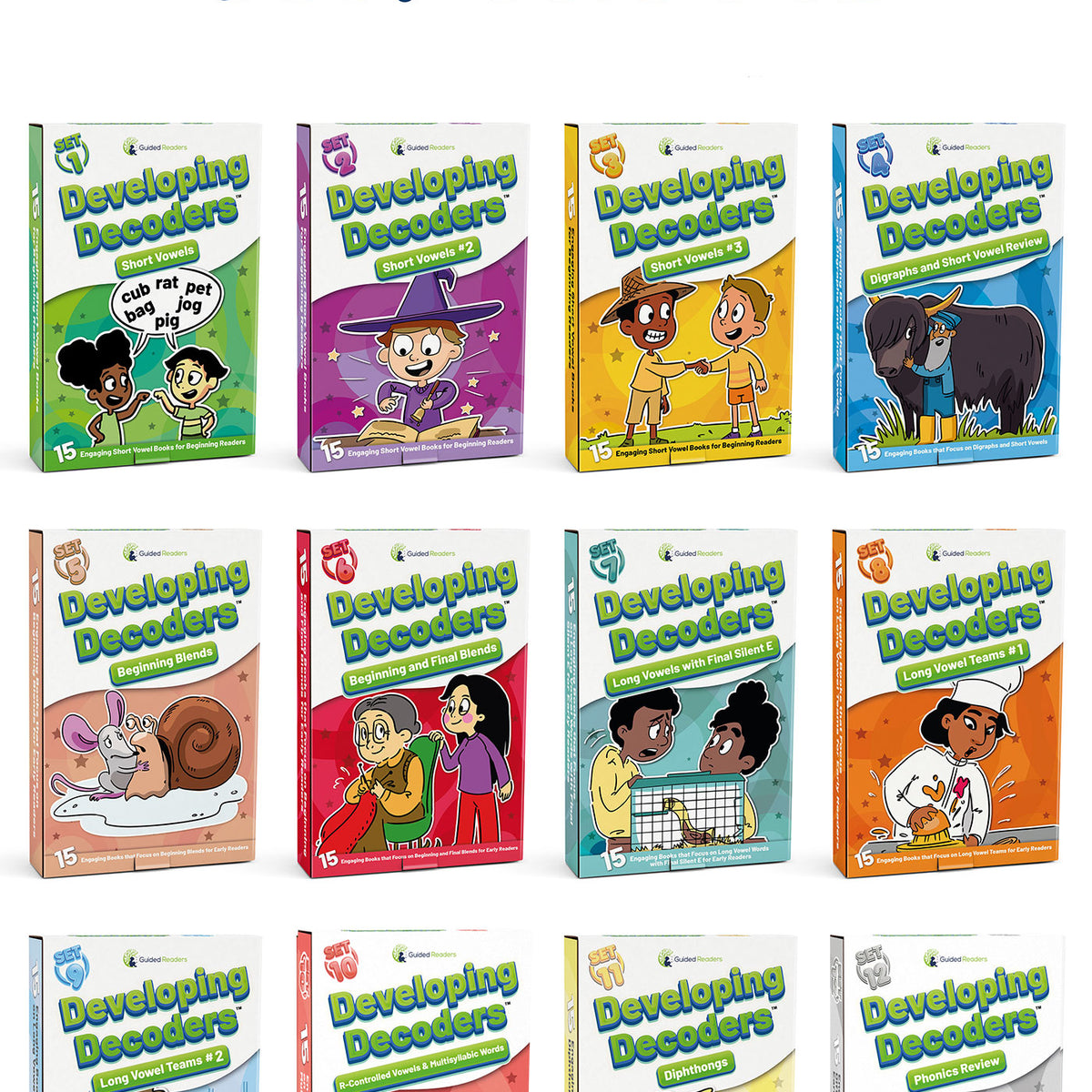 Developing Decoders: 180 Phonics Books for Beginning Readers (MEGA