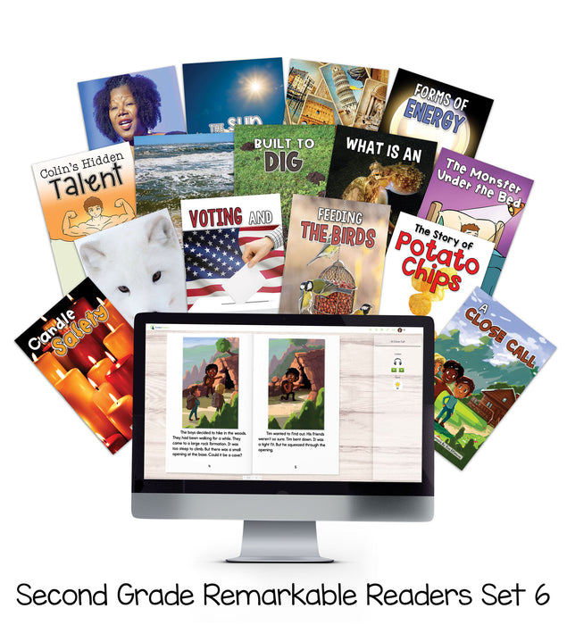 Leveled Readers - Second Grade Remarkable Readers (Sets 1 -8) Bundle