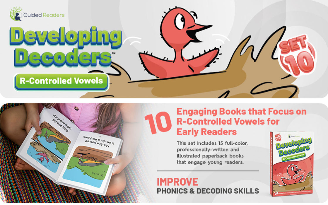 Decodable Readers: 10 R-Controlled Vowels Phonics Books for Beginning Readers (Developing Decoders Set 10)