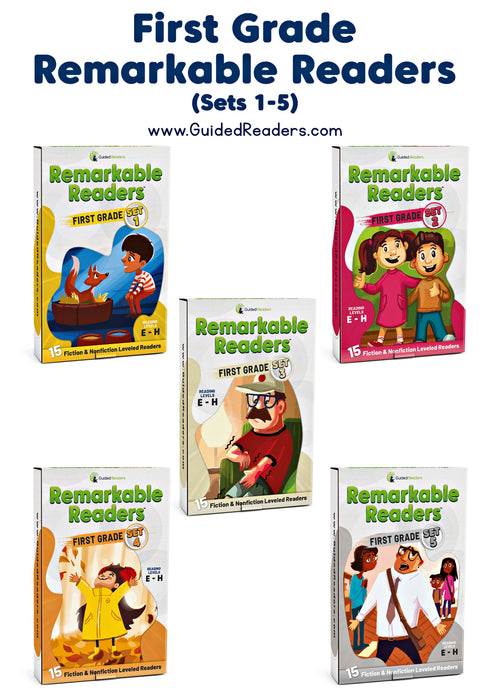Leveled Readers - First Grade - Remarkable Readers (Sets 1-5) Bundle
