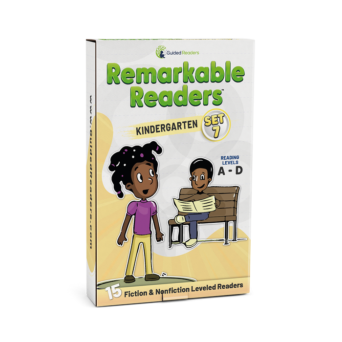 Kindergarten Book Set - Leveled Readers for Kindergarteners - Remarkable Readers (Set 7)
