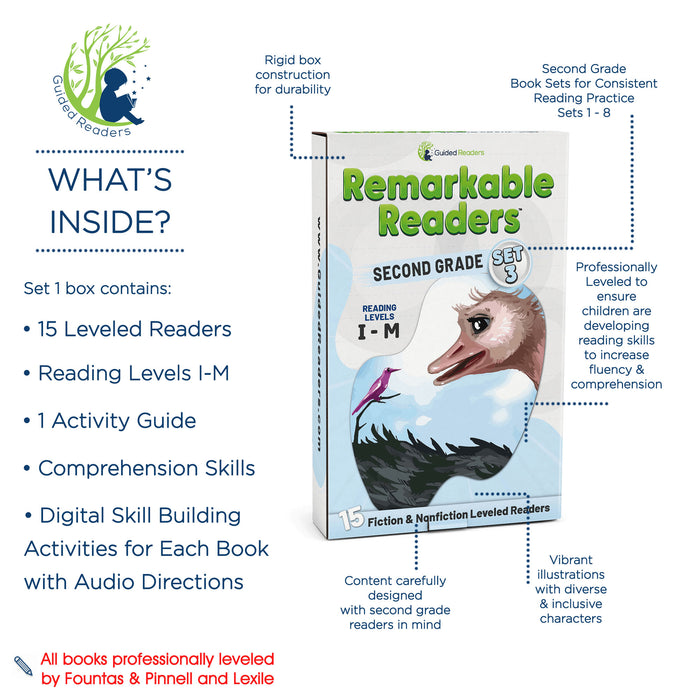 Leveled Readers - 2nd Grade Reading Books - Remarkable Readers (Set 3)