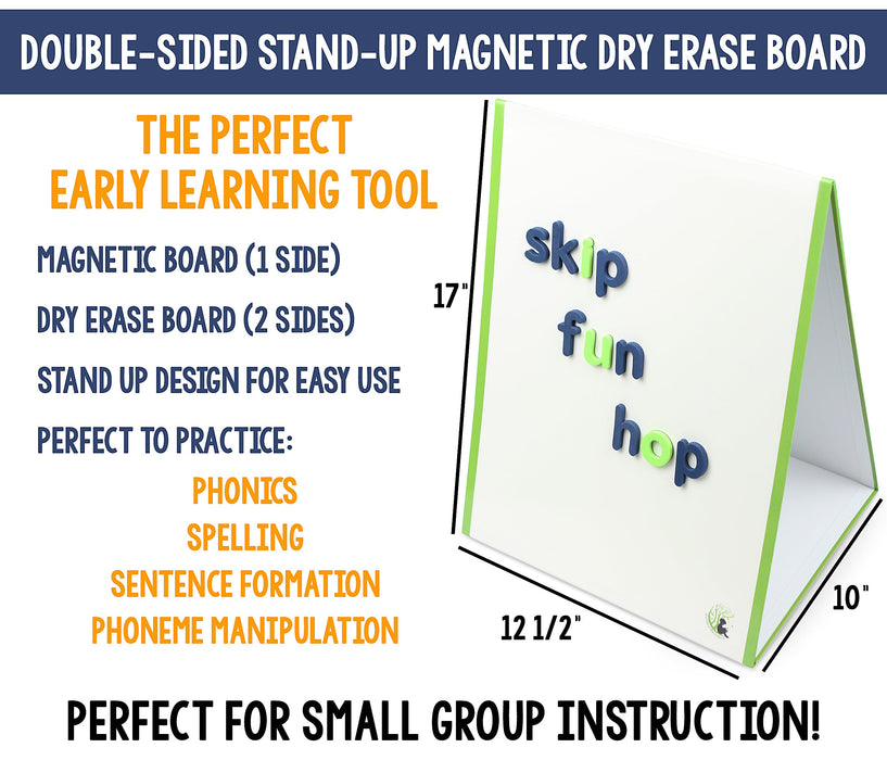 [BUNDLE] Magnetic Letters Kit with Demonstration Magnetic Boards for Small Group Instruction (6 Magnetic Letter Kits)