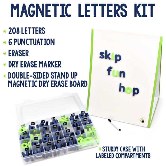 [BUNDLE] Magnetic Letters Kit with Demonstration Magnetic Boards for Small Group Instruction (6 Magnetic Letter Kits)