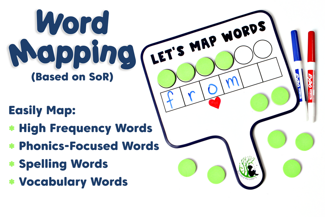 [SINGLE] Word Mapping - Map-Its Paddles - 6 Paddles (1 Map-It Paddle Kit) *1 Kit has 6 paddles